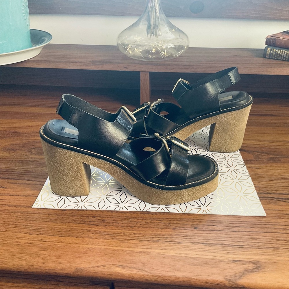 Miista London Rosie Platform Sandal – Edgy platform  sandal black, Size EUR 36